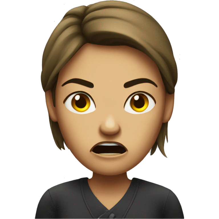 an angry woman emoji