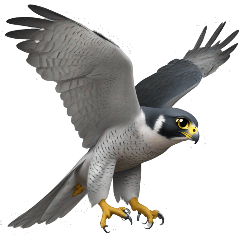 peregrine falcon with ht emoji