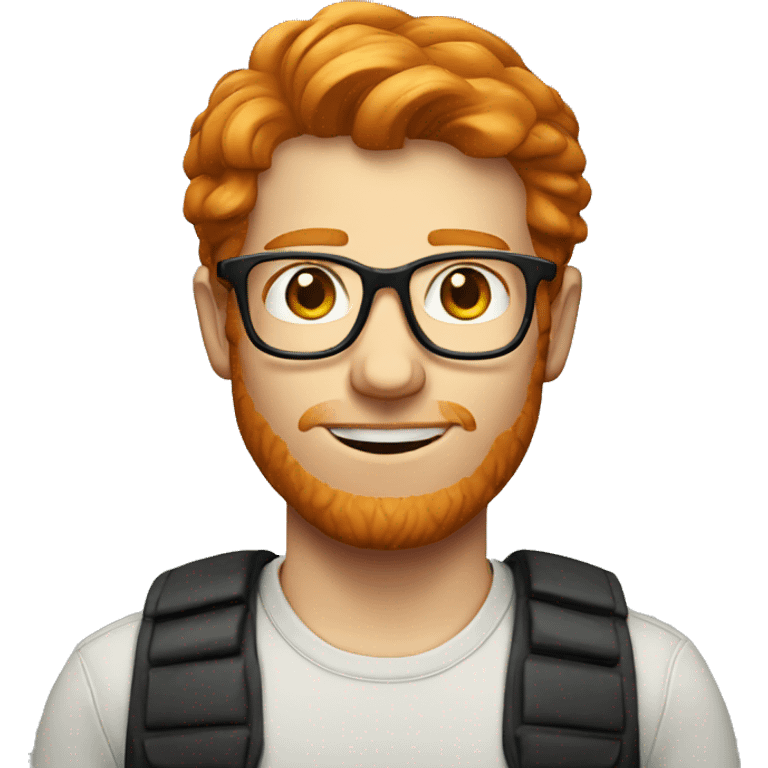 ginger male nerd emoji