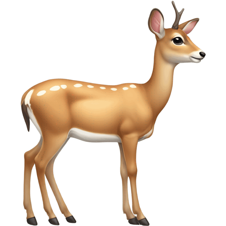 A doe with a bow  emoji