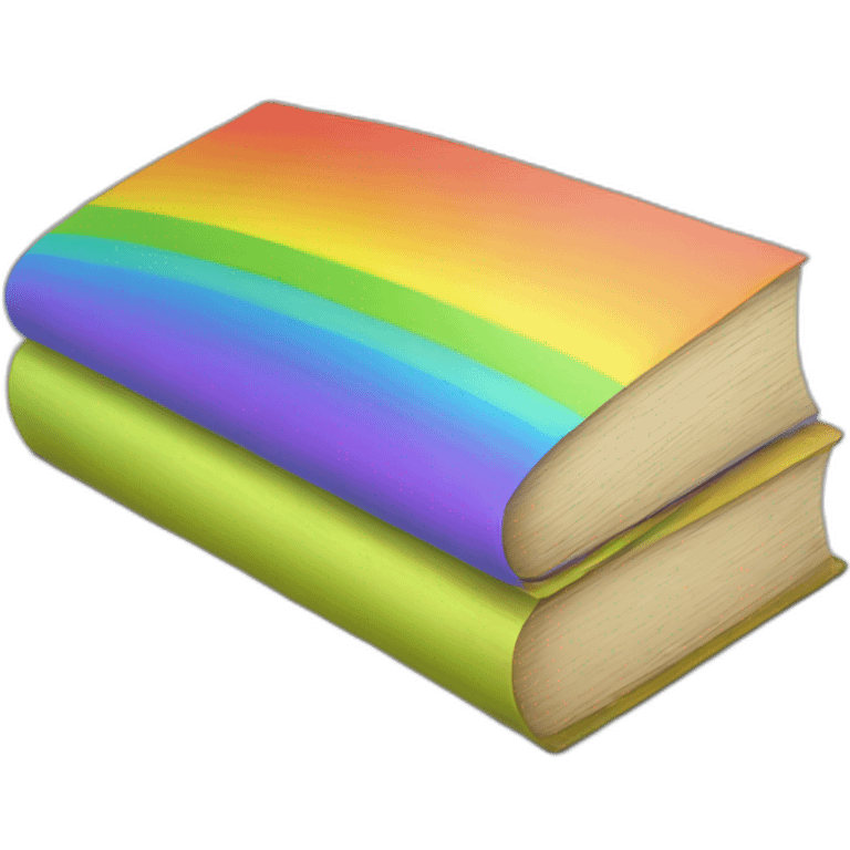 rainbow books emoji