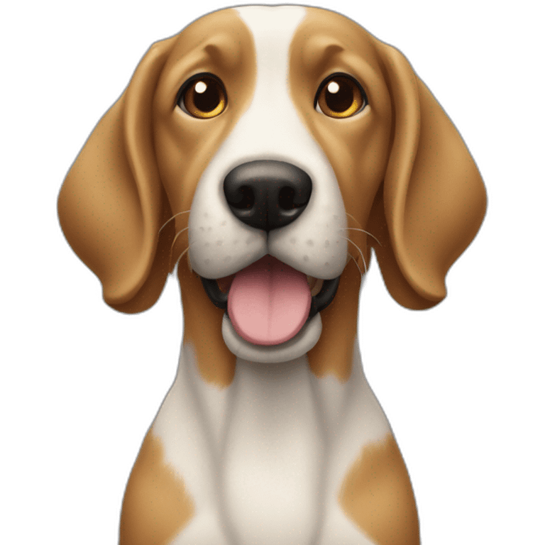 Chat mélange avec un chien emoji