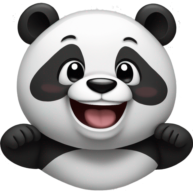 Panda laughing  emoji