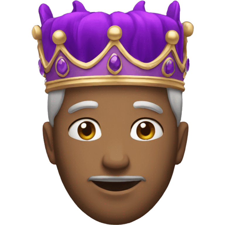 Purple crown emoji