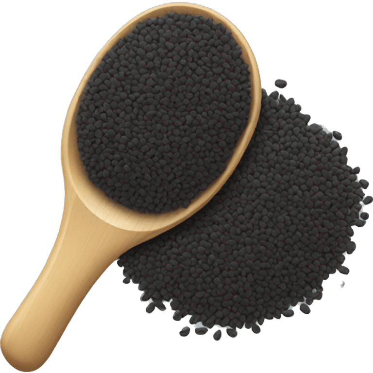 Black sesame seeds emoji