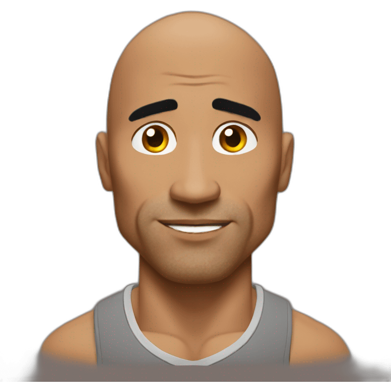 the rock with only one eyebrow raised emoji