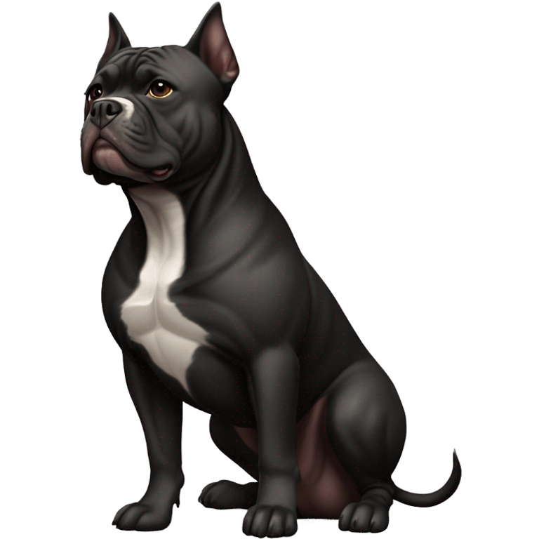 99% Black American Bully  emoji