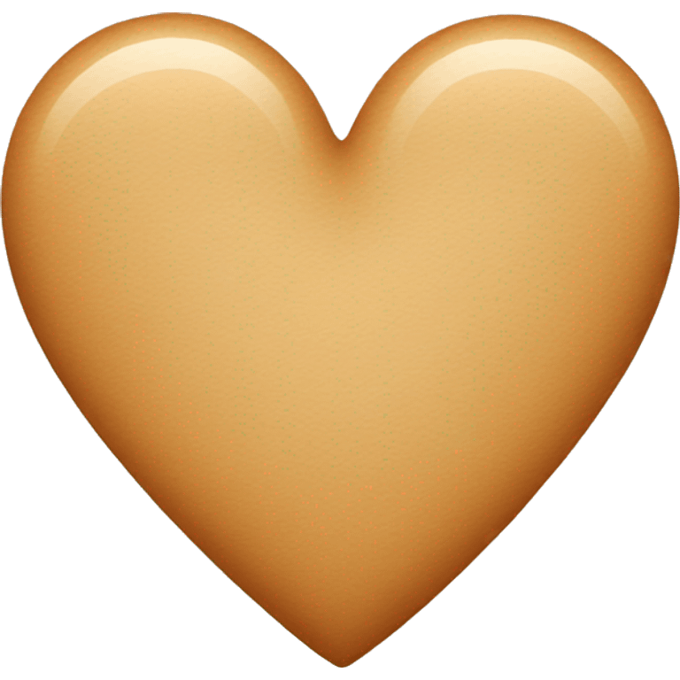 Tan heart emoji