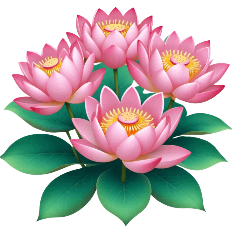 bouquet of lotus flowers emoji