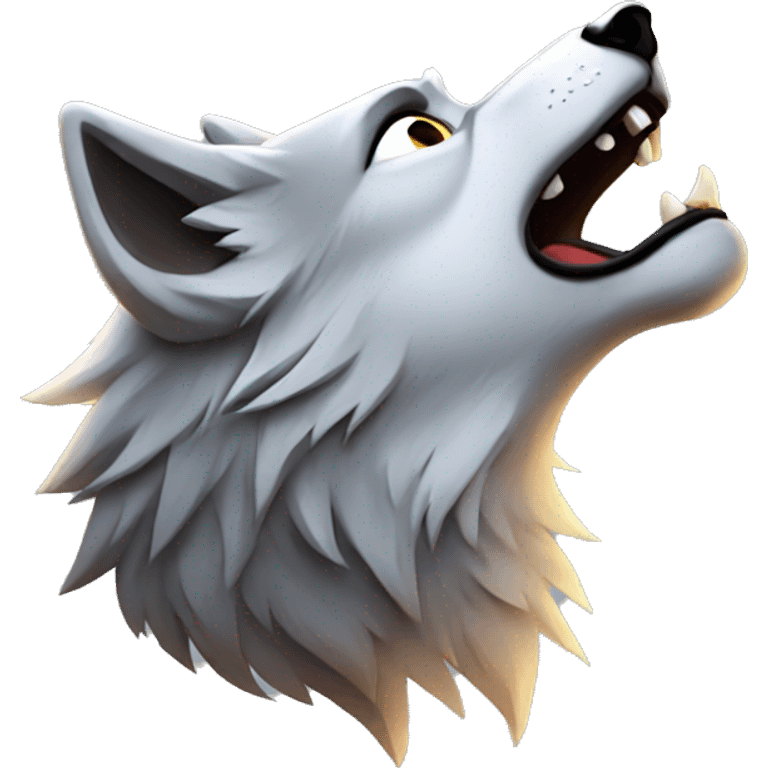 howling wolf emoji