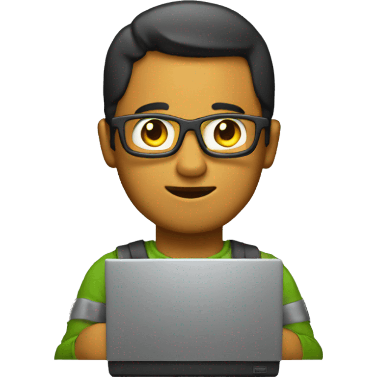 Developer with computer emoji