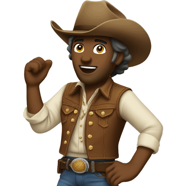 Country western dancing emoji