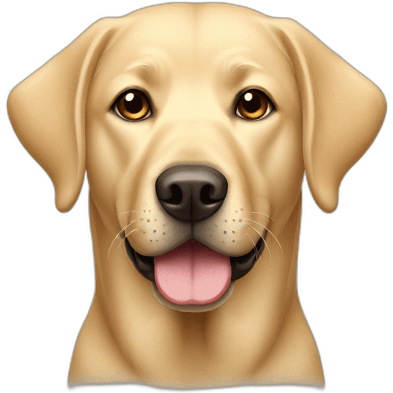 Blonde labrador emoji