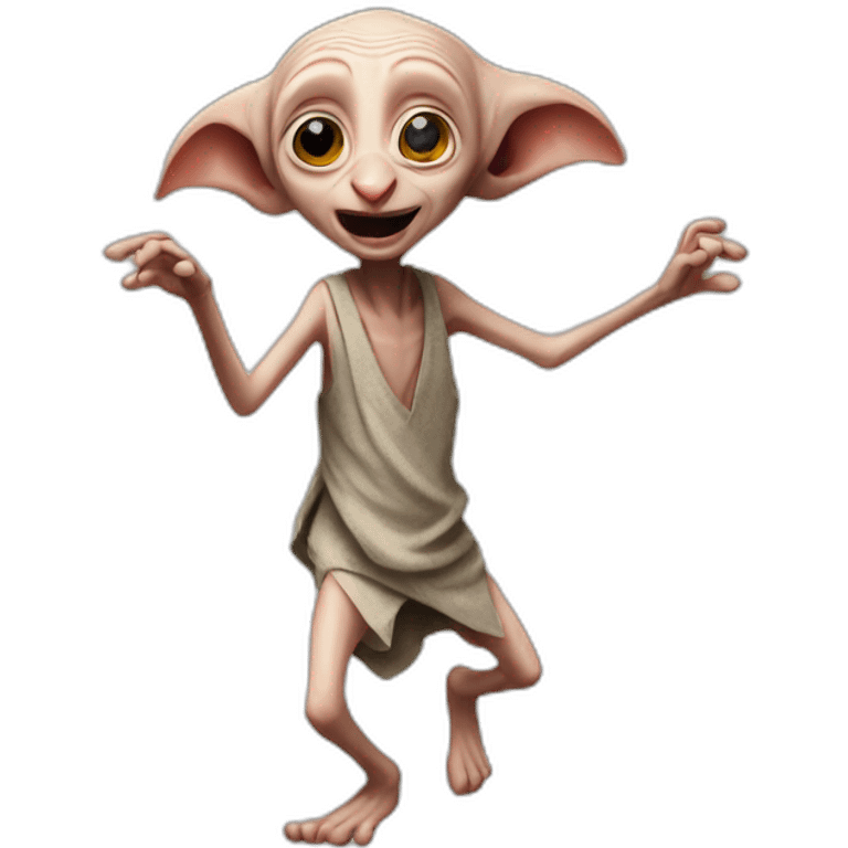 Dobby dancing and singing emoji