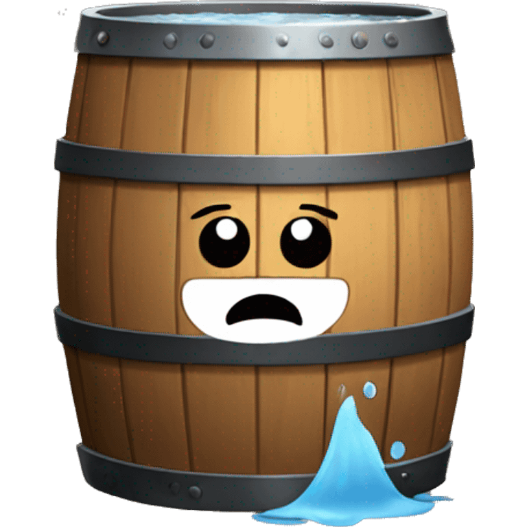 Barrel with wather emoji