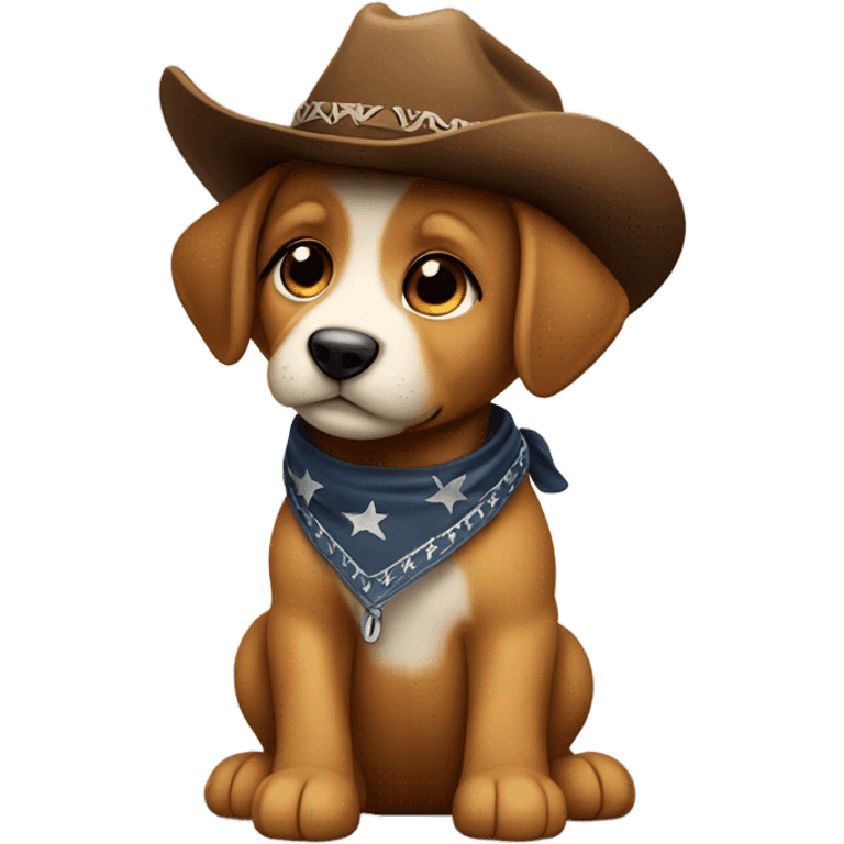 Cowboy puppy emoji