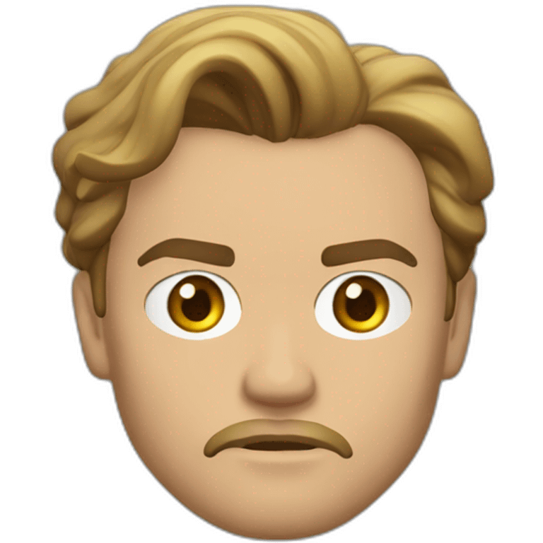 Leonardo Di Caprio serious emoji