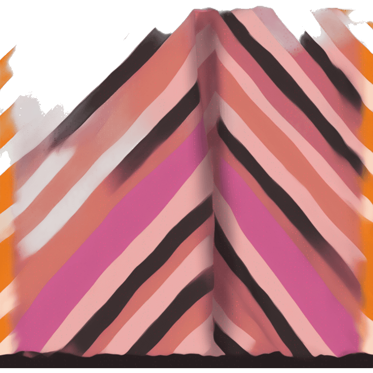 lesbian pride flag with seven horizontal stripes: dark orange, orange, light orange, white, pink, dusty pink, and dark rose. vibrant colours emoji