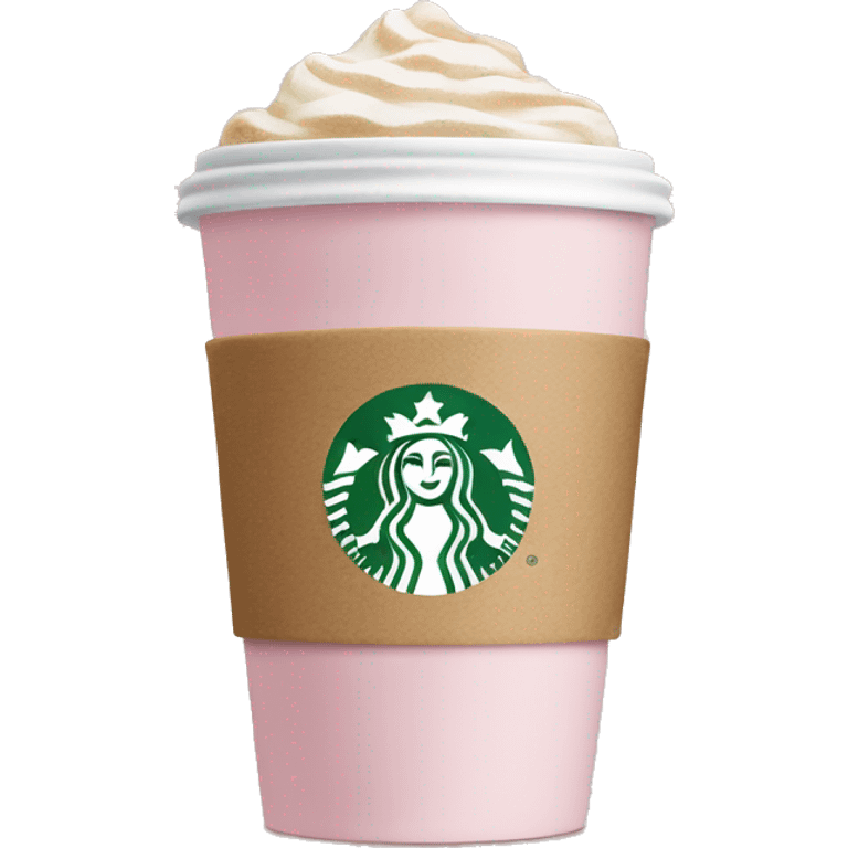 Light pink coffee Starbucks  emoji