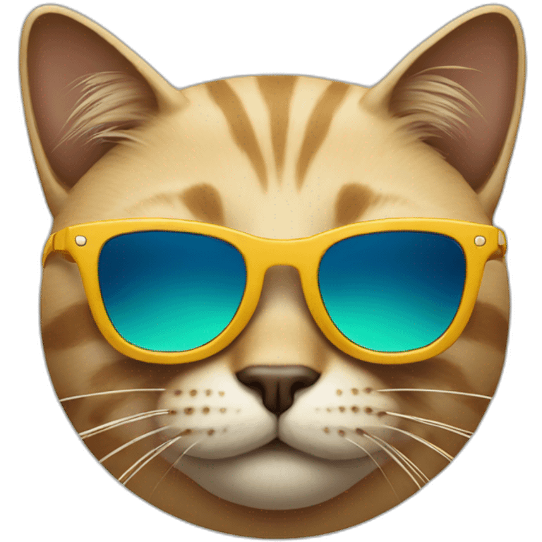 Cat with sunglasses emoji