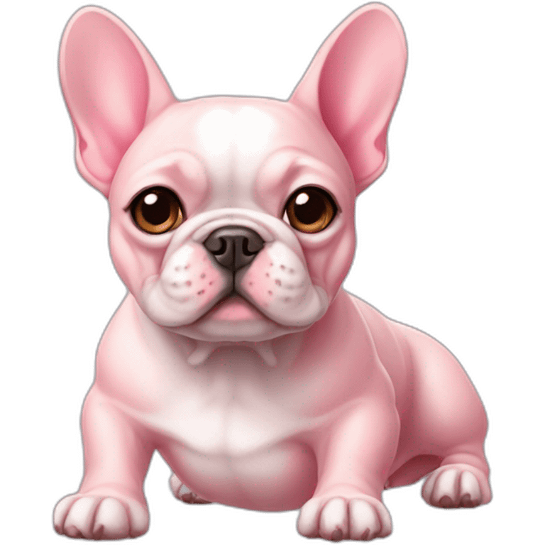 pink french bulldog emoji