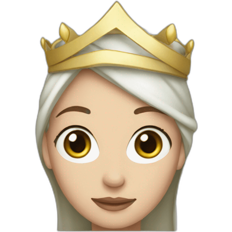 a white princess with a hijab emoji