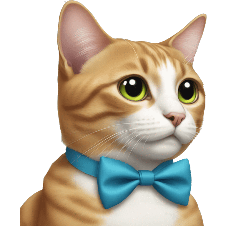 Cat with bow tie emoji