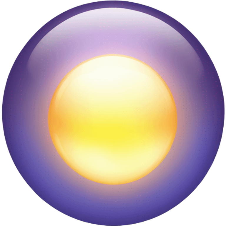 glowing light orb emoji