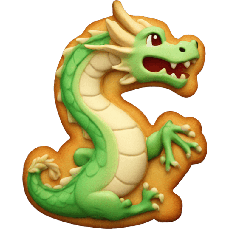 lotus dragon cookie emoji