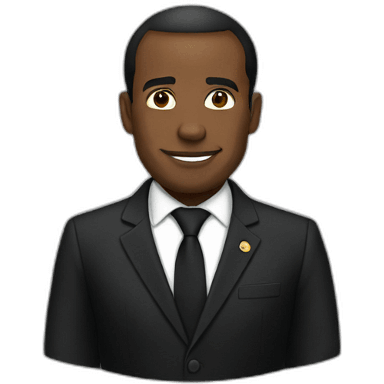 black-macron-president emoji