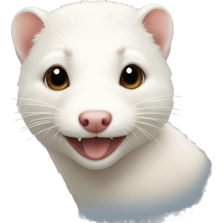 white ferret  emoji