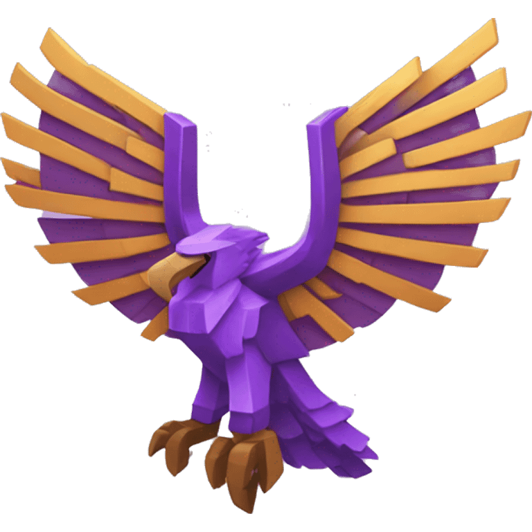 minecraft purple phoenix crest logo emoji