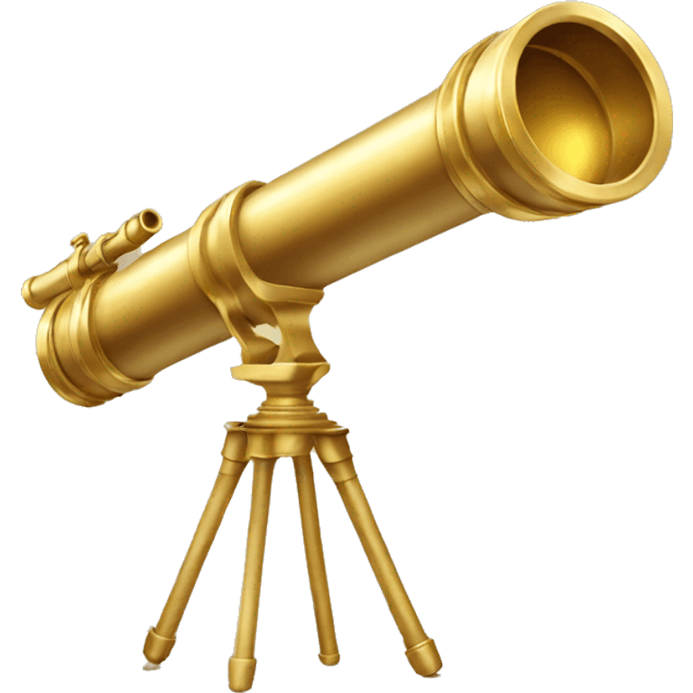 gold telescope emoji