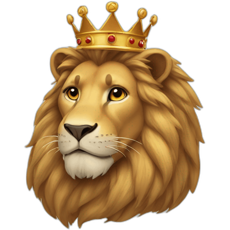 Lion with crown  emoji