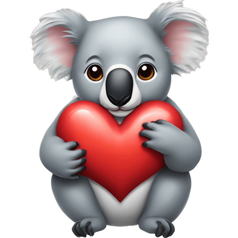 Koala heart emoji