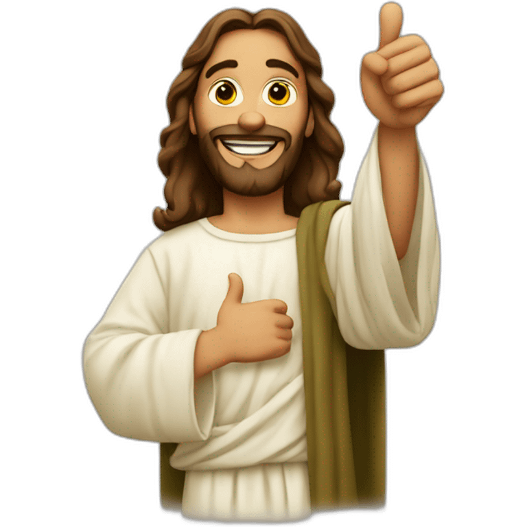 Jesus Christ Thumbs up emoji