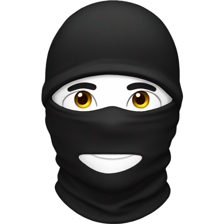 balaclava black emoji