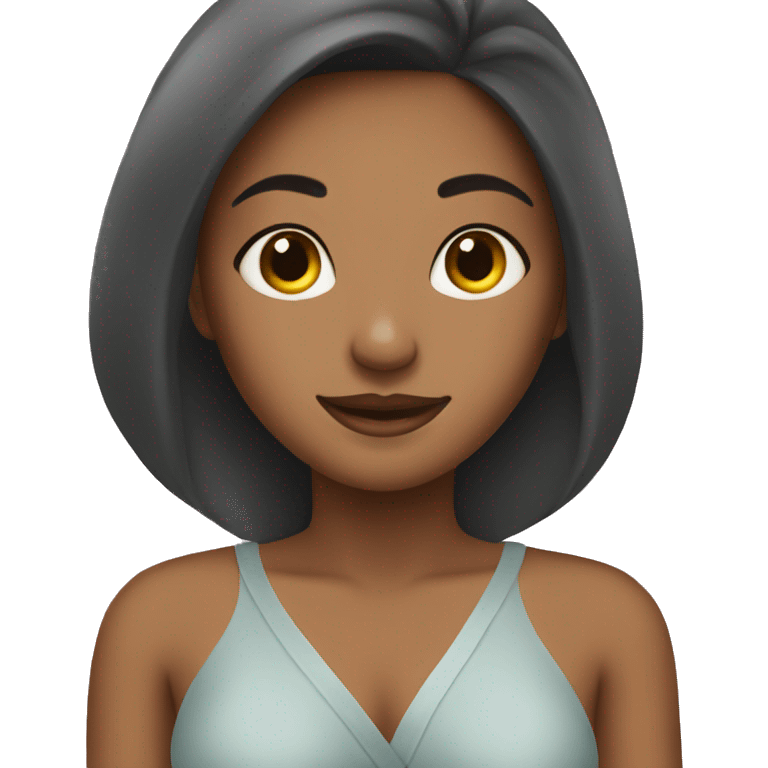 A girl in a spa emoji