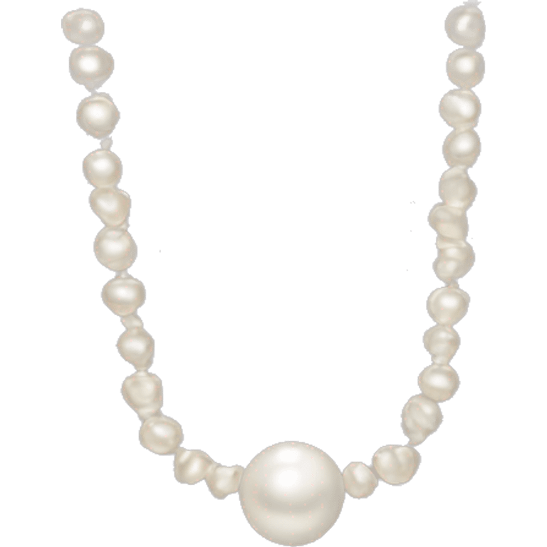 Pearl channel necklace emoji