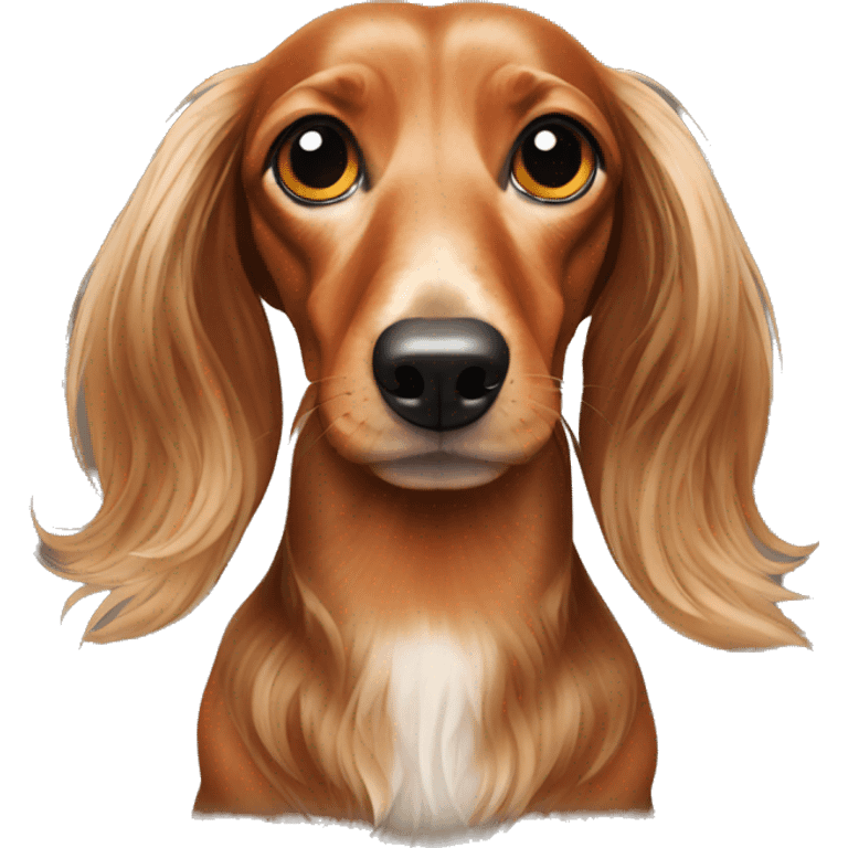 long haired dachshund emoji