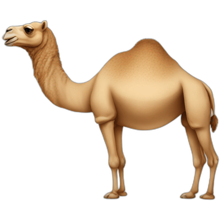 Funny camel emoji