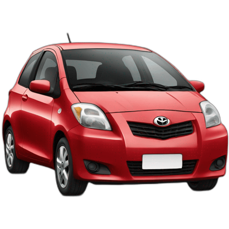 Red Toyota yaris emoji