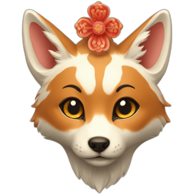 inari shrine fox emoji