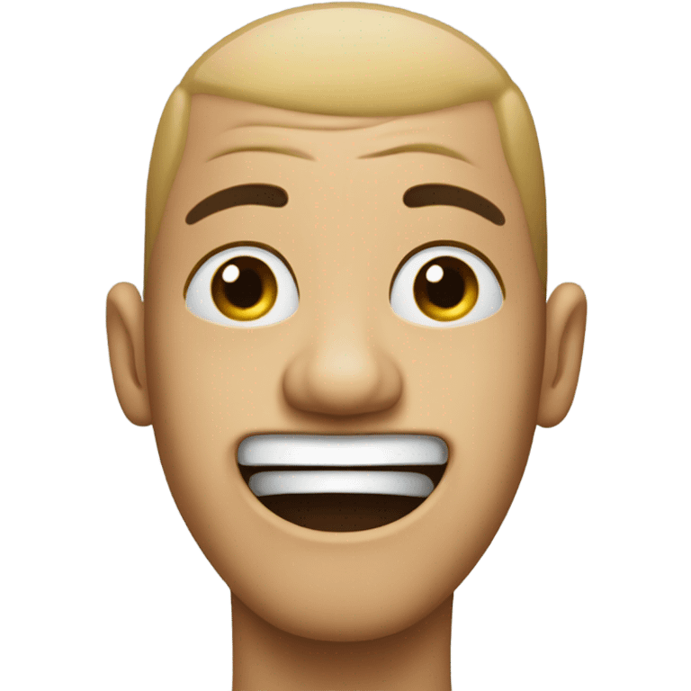 Person with funny face emoji