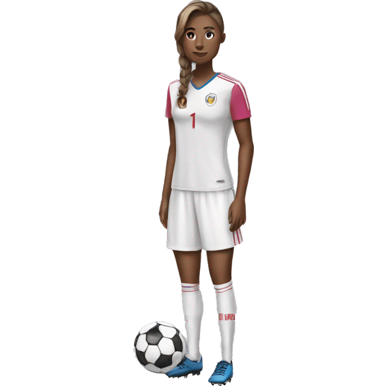 soccer player wearing a dress emoji