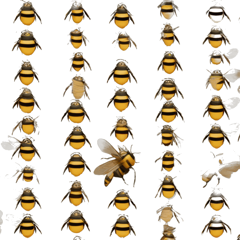 Bees around Medium skin tone nun wearing spike Lee glasses emoji