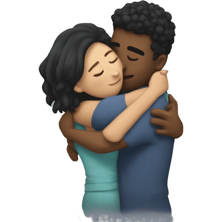 hugging my girlfriend so she feels better emoji