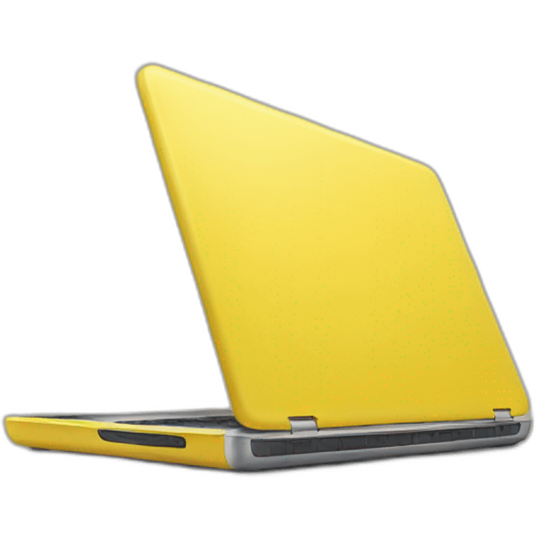 Yellow laptop emoji