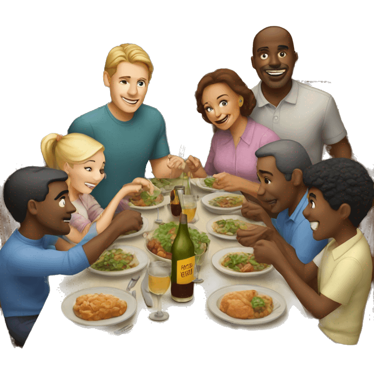 family reunion dinner emoji