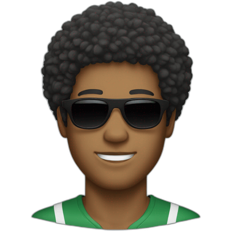 guy with afro and sports shades emoji